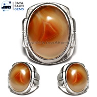 Collection Cincin Natural Batu Akik Sulaiman Combong Motif