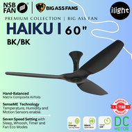NSB FAN X BIG ASS FAN | Haiku I 60 Inches 3 Matrix Glass Composite Blade DC Motor 7 Speed Remote Con