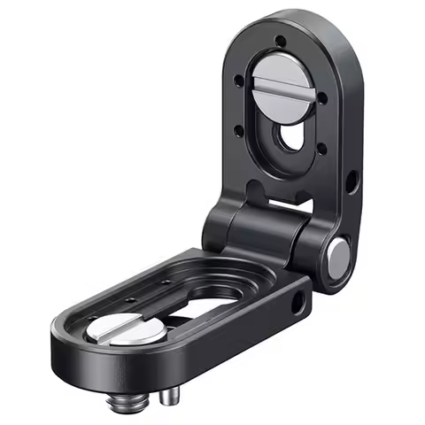 Foldable Mini L-Shaped Mount Plate-MD5712 For Transmitters& Monitors-Fits 1/4"-20& 3/8"-16 Threads-A