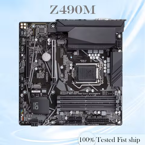 For GIGABYTE Z490M Motherboard Intel Z490M DDR4 128GB M.2 SATA 3.0 Micro ATX Support I7-11700K 11600