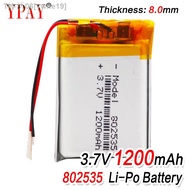 1/2/4pcs High Quality 3.7V 802535 1200mAh Li-ion Polymer Lithium Battery 3.7 Volt Lithium Ion Li-po Li-polymer Batteries Cells [ Hot sell ] vwne19