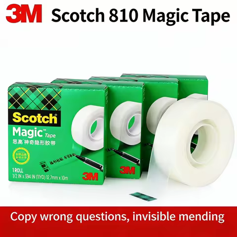 3M 810 Scotch Correction Tape Magic Invisible Tape No Trace Writable Hand-Torn Tape For Home Office