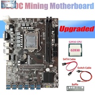 B250c ETH Miner Motoard + G3930 CPU + Baffle + Kabel SATA 12 Usb3.0