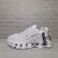 [✅Best Quality] Sepatu Nike Shox Tl "White Metallic Silver"