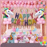 7 Unicorn Birthday Balloon Decoration Package
