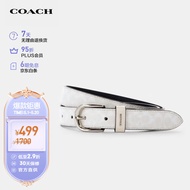 蔻驰（COACH）【官方直供】女士皮质针扣白色腰带皮带配饰78179SVHAM