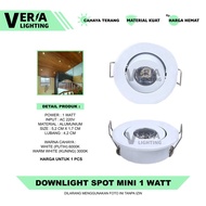 1W Mini LED Downlight Spotlight, Small, Bright, Energy-Saving Spotlight
