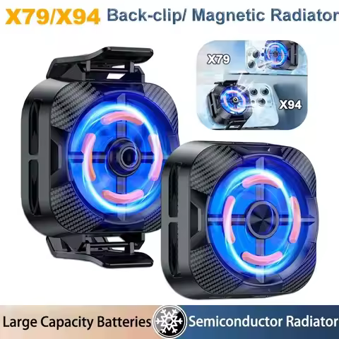 X79 Magnetic X94 Back-clip Mobile Phone Semiconductor Cooling Radiator for IPhone Android PUBG Game
