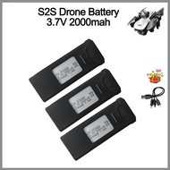 S2S Drone Battery 3.7V 2000mAh For Xiaomi S2S Mini Drone GPS Profesional Rechargeable Lipo Battery R