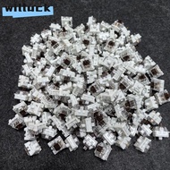 WILLUCK 20Pcs Keyboard Switches, Tactile Dustproof Mechanical Keyboard Switches,  Plastic Clicky Sil