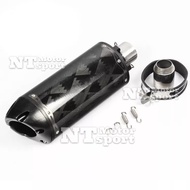 Motorcycle TBR 51mm Muffler Motorcycle Exhaust Muffler Exhaust CNC Aluminium Alloy Carbon Fiber