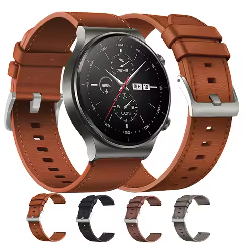 22mm Leather Strap for Huawei Watch GT2 GT3 Pro 46MM Strap Wristband for HUAWEI WATCH GT 3 Pro 46mm 