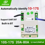 JBD BMS 10S 13S 14S 16S LiFePo4 17S Li-ion 20A 40A 50A 120A Built-in BT Balance JIABAIDA Smart BMS