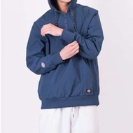 dickies 防水拉鍊帽TEE 藍色 綠色 防風 防水 風衣 半截式套頭風衣 衝鋒衣