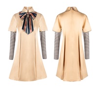 วิกชุดคอสเพลย์ผู้หญิง M3GAN หุ่นยนต์เมแกนถุงเท้าเสื้อชุดเดรสชุดคอสเพลย์ M3GAN ทั้งชุดสำหรับเด็กผู้หญ