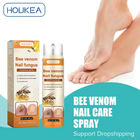 Bee Venom Nail Fungus Repair Spray Gray Nail Treatment Onychomycosis Paronychia Removal Relieve Foot