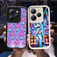 Q-60 Fortnite game Black white Case for Tecno Spark POP 20C 7 20 Go Go1s 9 Go1 2023 2024 Pro