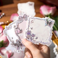 寓见诚品立体浮雕便签 蝴蝶绮梦系列 复古烫金学生留言记事便签纸See Eslite three-dimensional relief notes butterfly dream luanci68403