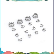16PCS Steel Bearing 3X6X2mm 6X10X3mm for  C14 C24 B36 MN D90 MN-90 MN99S RC Car Spare Parts Upgrade 