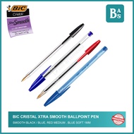 BIC CRISTAL Xtra Smooth Ballpoint Pen - (1mm) Ball Pen