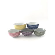 Invoice/Five-Color Cherry Blossom Five-Inch Bowl 5pcs