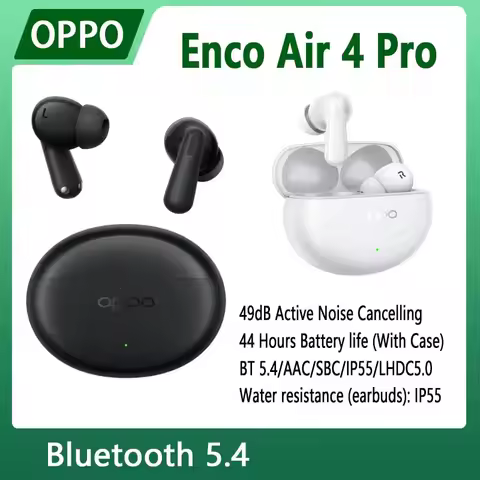 OPPO Enco Air 4 Pro 49dB Active Noise Cancelling TWS Earphone Bluetooth 5.4 44 Hours B Battery Life 