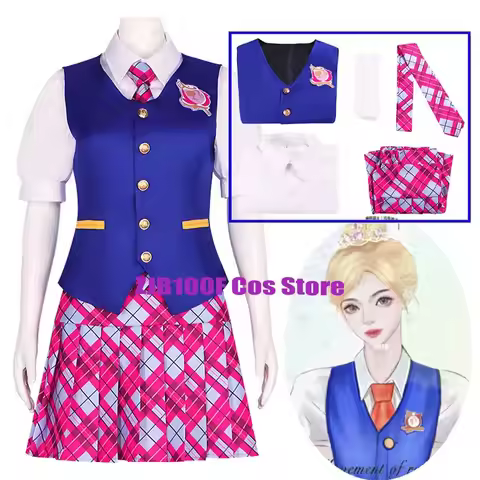 Anime Delancy Devin Cospaly Princess Charm School Costume Women Blair Cosplay Uniform Halloween Part