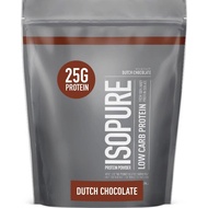 【現貨】Isopure Low Carb Whey Protein Isolate Powder - Dutch Chocolate【1磅裝】朱古力味低醣乳清分離蛋白粉 蛋白質能量Gym增肌營養健身代餐
