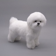 Simulation Bichon Fur Animal Pet Bichon Frise Model Home Decoration Decoration Puppy Fake Bichon Fri