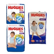 Huggies Dry Pants - M58/L48/XL40/XXL34 | Huggies Dry Tape - XL (42s)