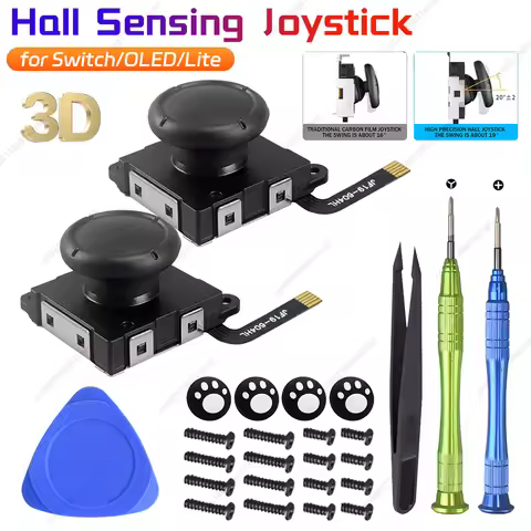 Hall Effect Joystick for Nintendo Switch/Lite/OLED For joycon Analog Thumb Stick No Drifting Hall El