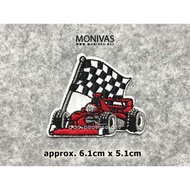 F1 Racing Kart Iron On Patch DIY Grand Prix Decorations