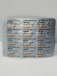 READY STOCK SEDIL 5 MG VITAMIN 1 PAPAN 20 TABLETS 5 PAPAN 100 TABLETS 10 PAPAN 200 TABLETS (SQUAR) .