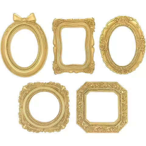 AD-Mini Gold Frames Vintage Magnetic Picture Frame Magnetic Picture Frames For Refrigerator