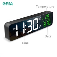 SG Stock ORIA Digital Clock Large Screen LED Alarm Clock 10.5 Inch Wall Clock for Living Room Office