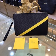 Daigou Grade Fendi Fendi Handbag Men's Handbag Hot-selling Men's Bag Clutch Bag Fendi Men's Backpack