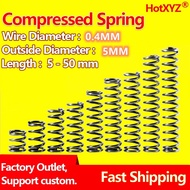 d0.4*D5mm 65Mn Cylidrical Coil Compression Spring Y Type Return Pressure Compressed Small Spring Ste
