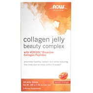 NOW Solutions, Collagen Jelly Beauty Complex, Sweet Orange Flavor, 10 Jelly Sticks