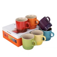 Cool LE CREUSET LE CREUSET Rainbow Mug Macaron Six-Piece Set Ceramic Cup Tableware Set Combination H