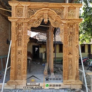 gebyok ukir tanpa pintu
