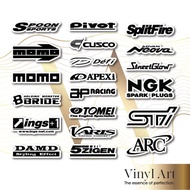 🔥READY STOCK🔥 Vinyl_Art Car sticker SPOON BLIDE INGS DAMD PIVOT CUSCO DEFI APEXI AP RACING TOMEI VAR