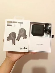 全新 Sudio Ett 主動降噪真無線耳機 (黑金)