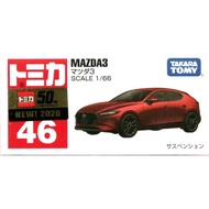 (Direct from Japan)Tomica Mazda3 NO.46 Red 50th Anniversary Scale 1/66 Takara The King of Minicars Japanese Package