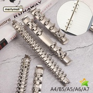 MERLYMALL A4/B5/A5/A6/A7 Binder Clip DIY Stationery Notepad Metal Accessory Ring Binder