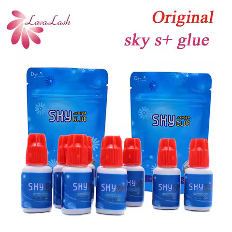 5g Original Korea Eyelash Extensions Sky Glue S+ with Red Cap 1-2 Seconds Dry Time 6-7 Weeks Fastest
