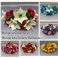 💐Ready Stock💐Bunga Hantaran Siap Gubah / Bunga Bakul (Bunga Lily)