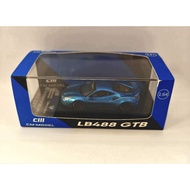 CM Models 1:64 Ferrari 488 GTB LB488 Liberty Walk LBWK Blue