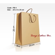 Paper bag / shopping bag plain Paper bag -20x10x25