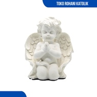 PRAYER ANGEL STATUE / CATHOLIC SPIRITUAL STATUE / MICHAEL STATUE