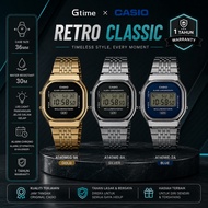 [Official Warranty] Casio Unisex Watch A140WE-2A A140WE-8A A140WEG-9A Stainless Steel 36mm Water Res